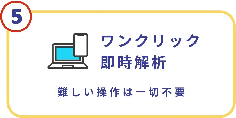 ワンクリック即時解析